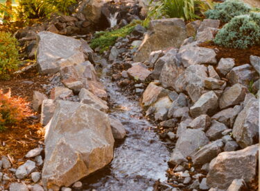 Rock and boulder river