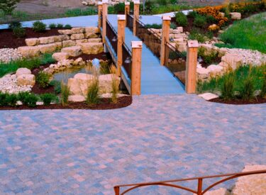 Boulder hardscape commercial 