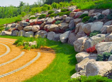 Scenic and structural retaining wall