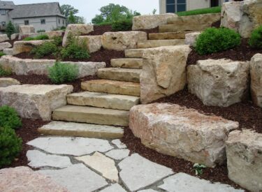 Natural stone landscaping