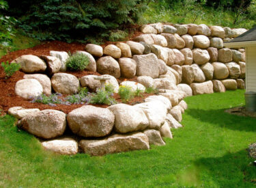 Boulder retaining wall 2