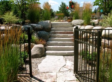 Stairway in boulders