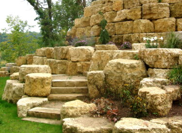 Boulder stair