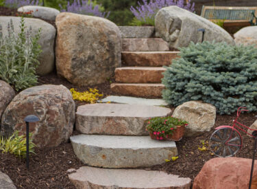 natural stone steps