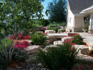 Boulder retaining walls 